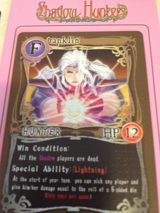 Shadow Hunter Character Card