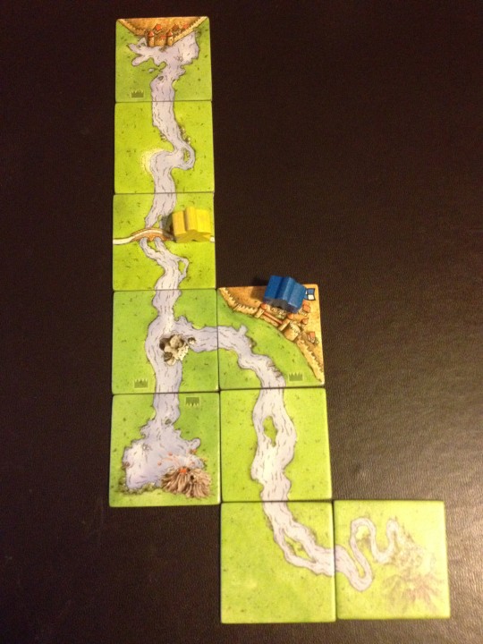 The River has come to an end, now the player can start to place the normal tiles.