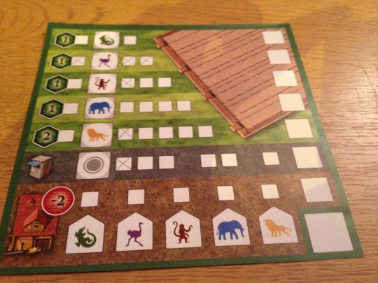 Zooloretto: The Dice Game Player Mat