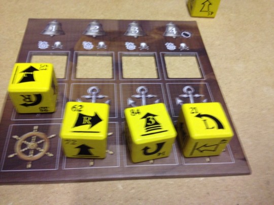 Pirate Dice: Voyage on the Rolling Seas Player Board
