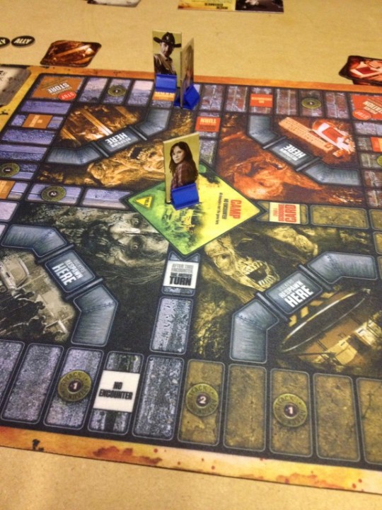 The Walking Dead Board Game Board