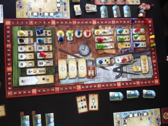 Russian Railroads Game Board