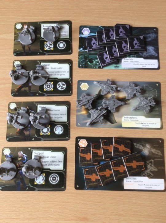 XCOM: The Board Game Unit Setup