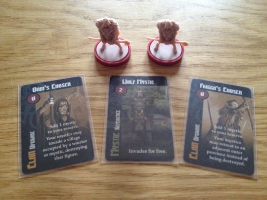 Mystics minis and cards