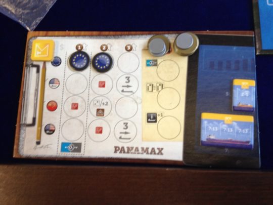 Panamax Player Board