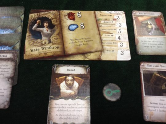 Mansions of Madness Second Edition Status Card