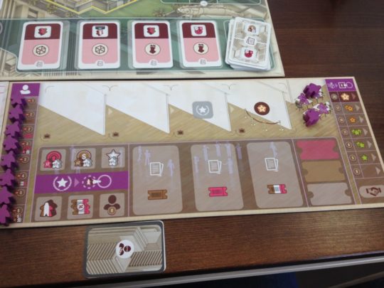 The Gallerist Player Board