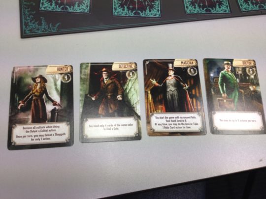 Pandemic: Reign of Cthulhu character cards