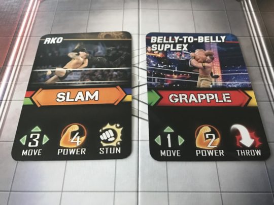 WWE Superstar Showdown Played Cards