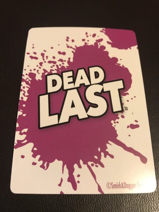 Dead Last Face Down Card