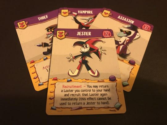Thief, Vampire, Assassin and Jester Cards
