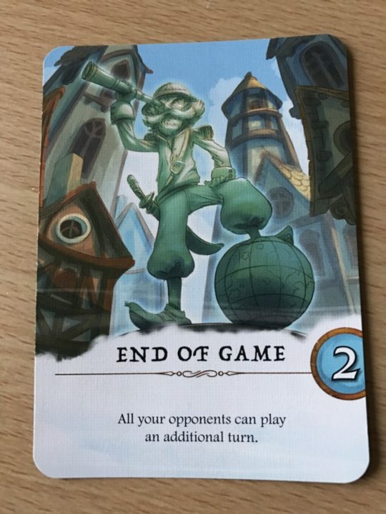 End of Game Card