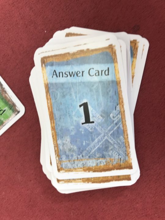 Exit: the Game Answer Card