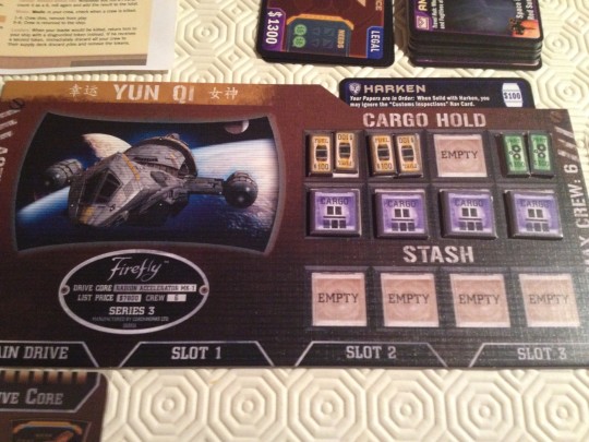 Firefly: The Game Ship Card