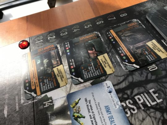 This War of Mine: The Board Game Scavenge Locations