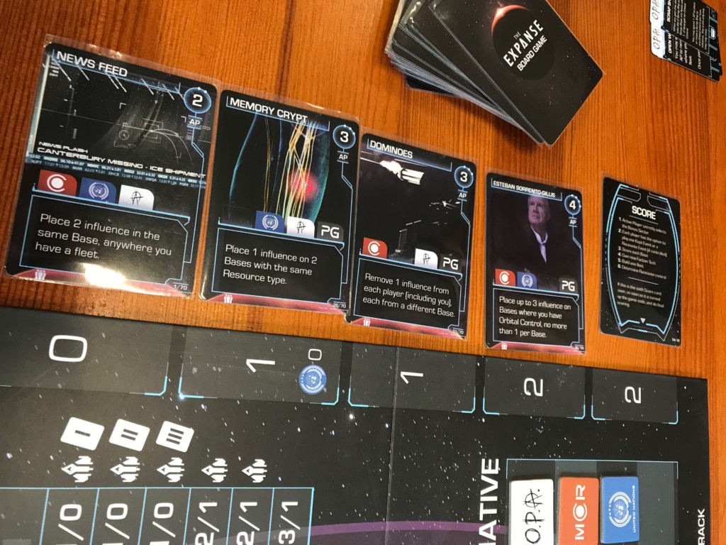 The Expanse Board Game Cards