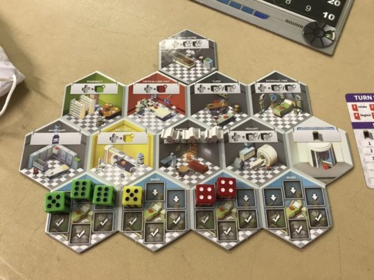 Dice Hospital Player Board