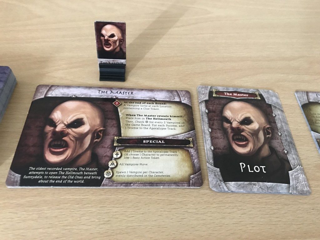 Buffy the Vampire Slayer Board Game Cards and Tokens