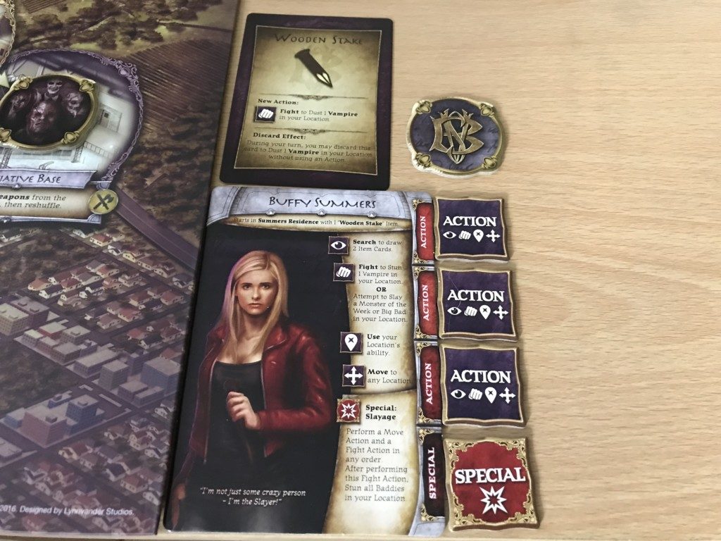 Buffy the Vampire Slayer Board Game Hero