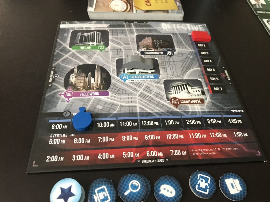 Detective: A Modern Crime Board Game Board

