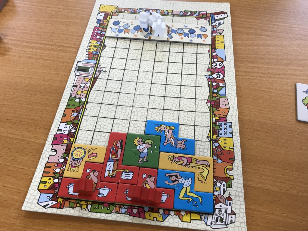 An Arraial board near the start of the game