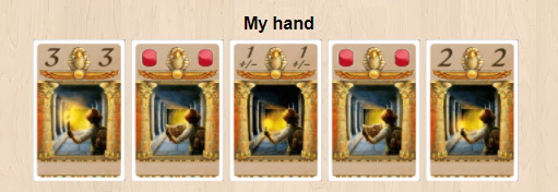 Luxor hand of cards