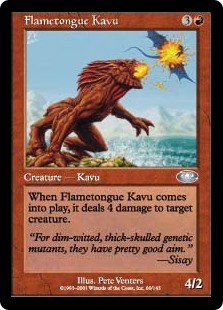 Magic the Gathering Flametongue Kavu