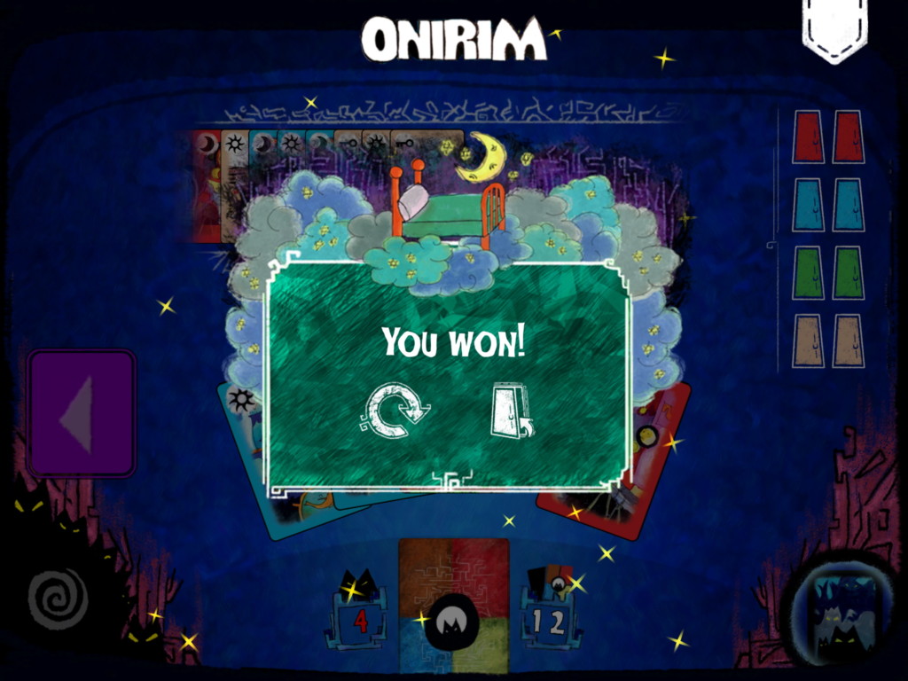 Onirim Victory Screen