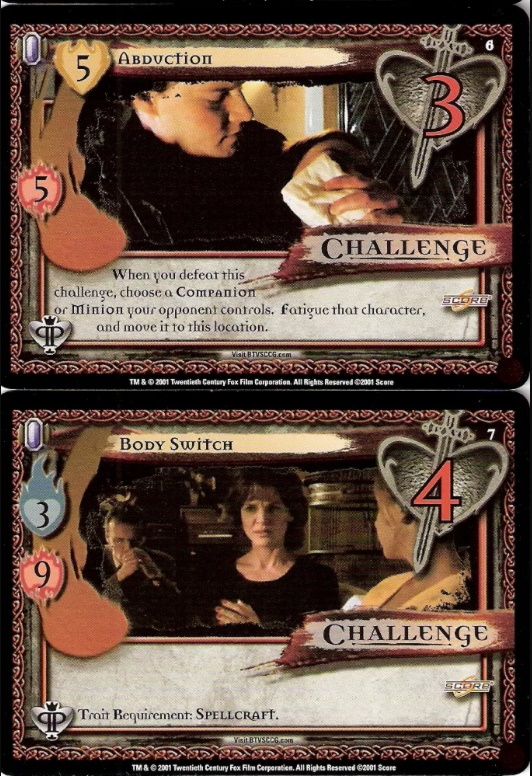 Buffy the Vampire Slayer CCG Challenge Cards