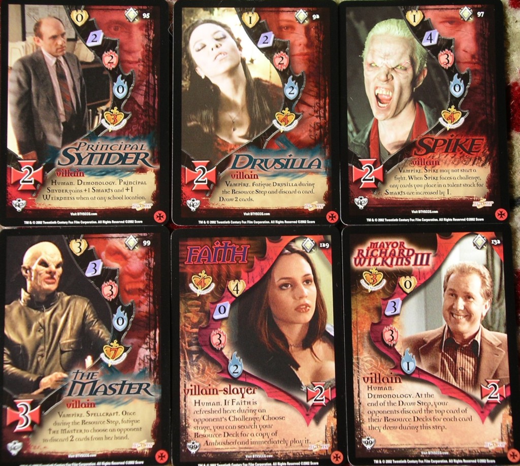 Buffy the Vampire Slayer CCG Villains and Minions