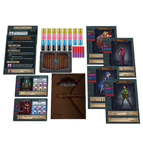 One Deck Dungeon Components