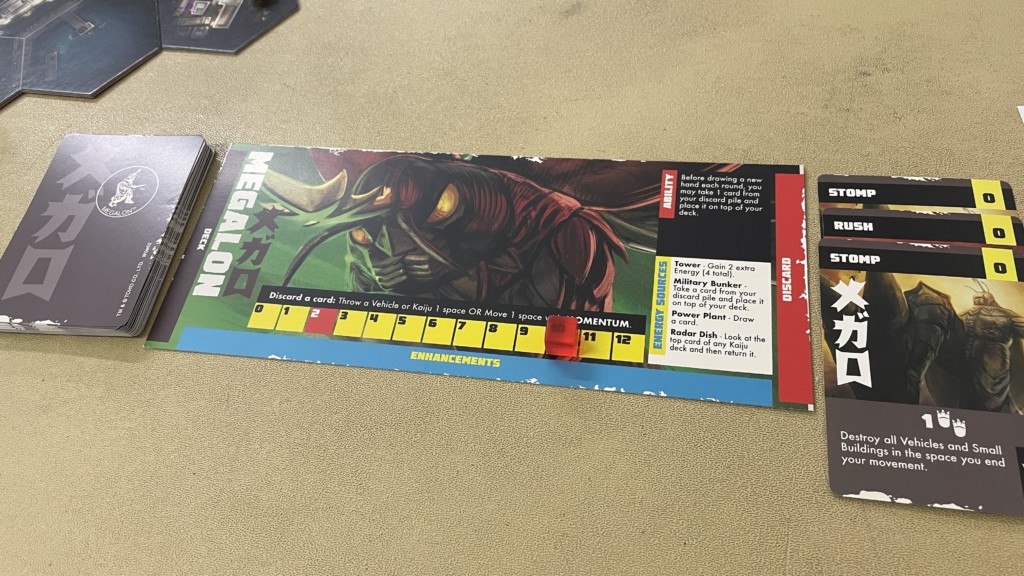 Godzilla Tokyo Clash Player Board